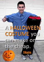 A Halloween costume that is sure to be a hit. You'll be ''cut in half'' and still able to walk, making it that much more believable!